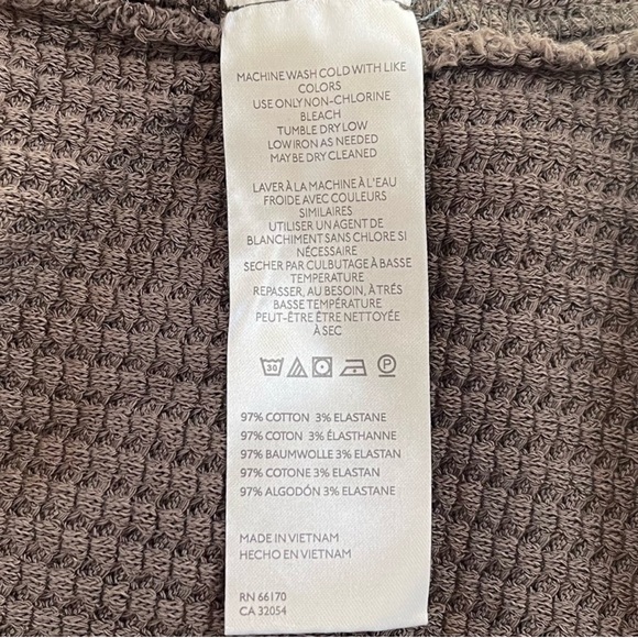 ❌SOLD ❌Free People Travis Sweater Pullover Ribbed Relaxed Boho Preppy OliveS NWT - Picture 6 of 7